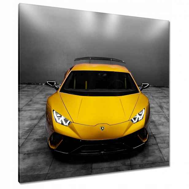 Obrazy 90x90 Žlutý auto Fura