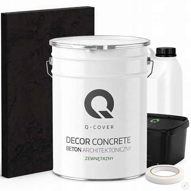 Architektonický Beton Venkovní Set Černá Ral 9005 19kg Komplet 10m2