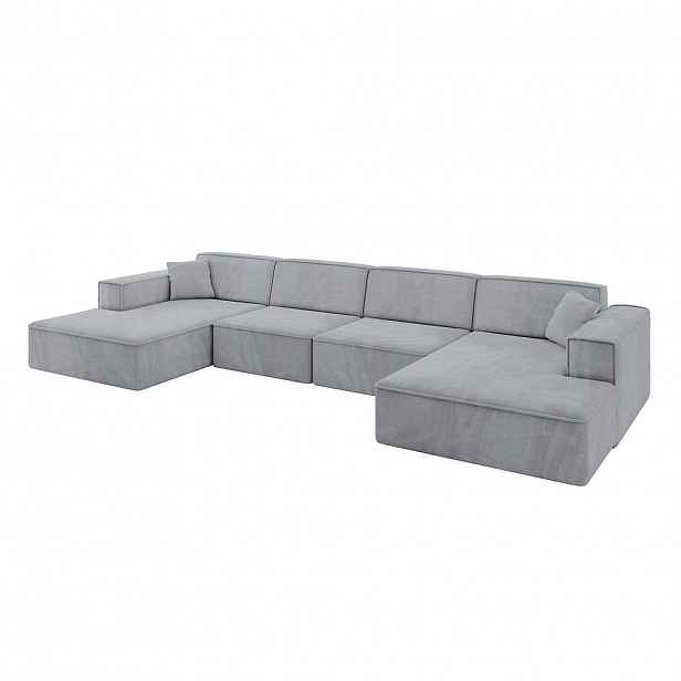 ALTDECOR SEDACÍ souprava IREA-U2-v4 – 386 x 165 x 77 cm, šedá