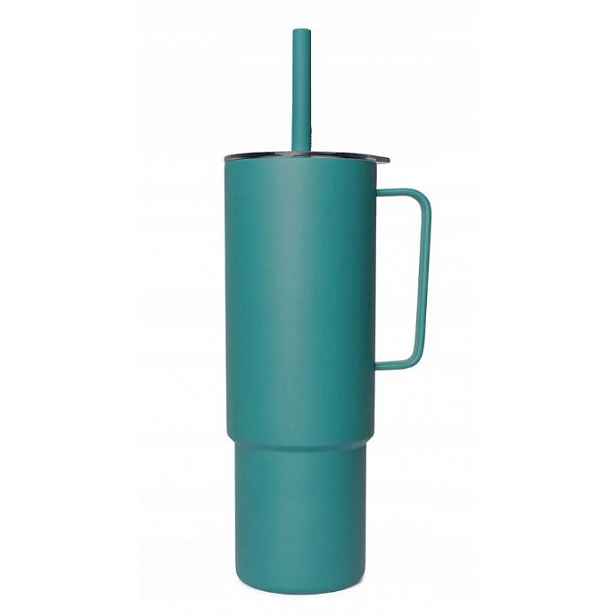 Hrnek do auta 1L s brčkem velký Miir All Day Straw Cup módní mořský