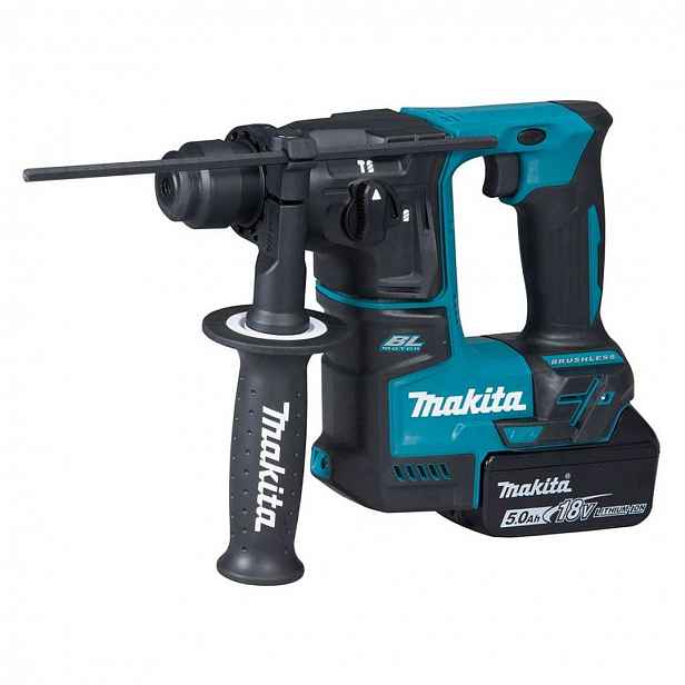 Makita - 18V AKU vrtací kladivo, 2x aku 5,0 Ah, nabíječka DHR171RTJ