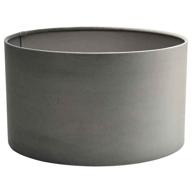 Stínidlo válec E27 E14 Šedý Velur ⌀ 35 cm h20 Zavinovací okraje Piano