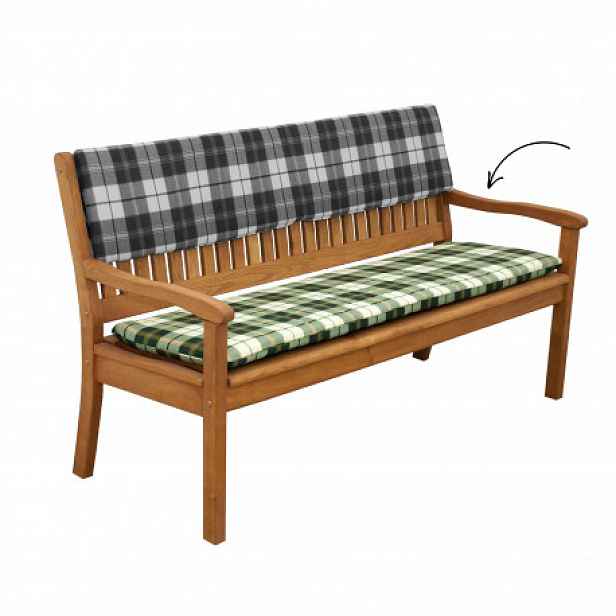 Doppler Sedák na 2místnou lavici 110 x 45 x 6 cm, zelená