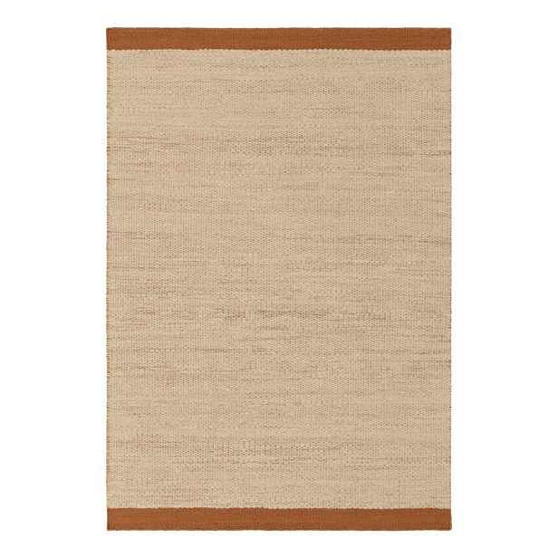 Krémový/v terakotové barvě ručně tkaný vlněný koberec 120x170 cm Lima Rust – Asiatic Carpets
