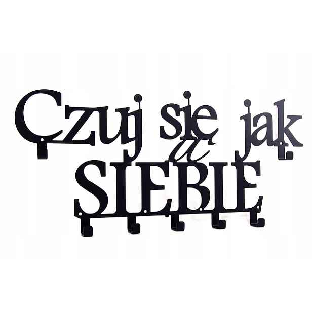 Nástěnný věšák na oblečení Ciťte Se Jako Doma
