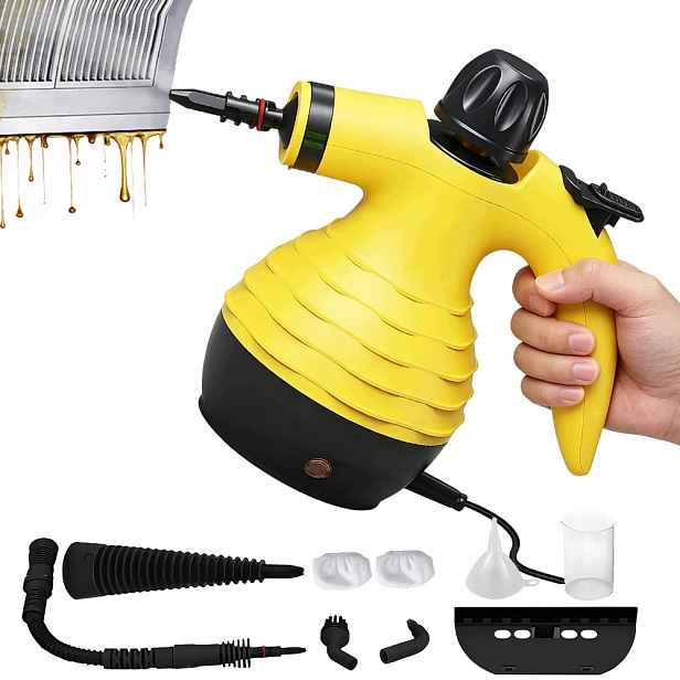 Parní tlaková myčka Silná do kuchyně a koupelny 1050 W Žlutá 300 ml