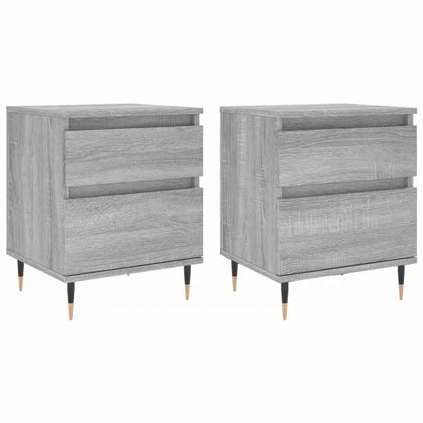 vidaXL Noční stolky 2 ks šedé sonoma 40 x 35 x 50 cm kompozitní dřevo