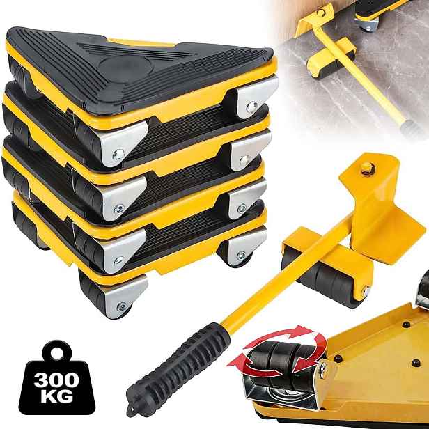 Kolečka Pro Přepravu, Sada Pro Posouvání Nábytku 300 Kg, Flexibilní Kolečka 360°