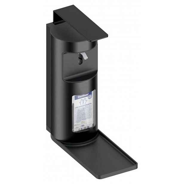 Keuco Plan - Dávkovač mýdla/dezinfekce, objem 500 ml, nástěnný, černá 34954370100