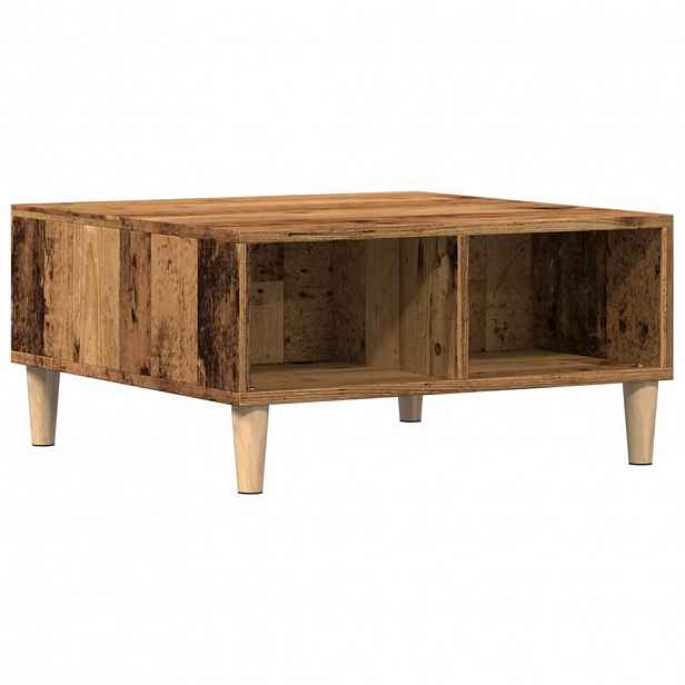 vidaXL Konferenční stolek old wood 60 x 60 x 30 cm kompozitní dřevo