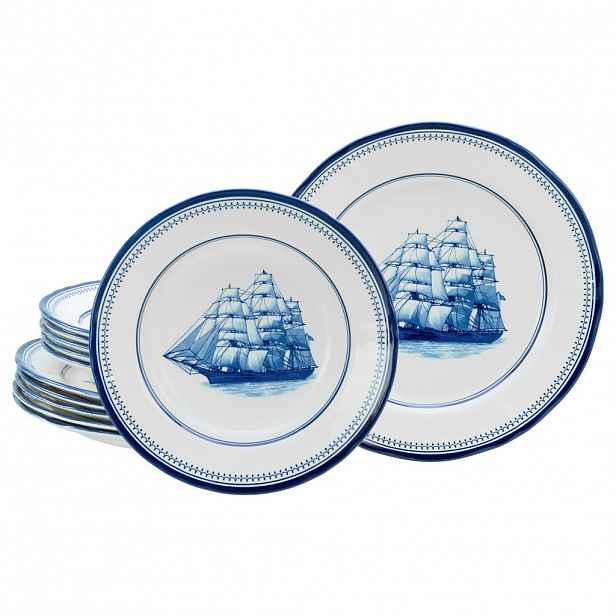 Creatable JÍDELNÍ SOUPRAVA Segelschiff blau 12dílné