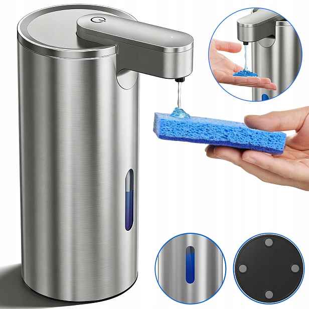 Dávkovač Tekutého Mýdla Automatický Bezdotykový Dávkovač Nádoba 2000 Mah