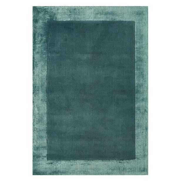 Ručně tkaný koberec s příměsí vlny v petrolejové barvě 120x170 cm Ascot – Asiatic Carpets
