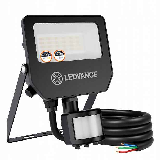 Halogenový Led reflektor s pohybovým senzorem 18W Cct IP65 Venkovní reflektor