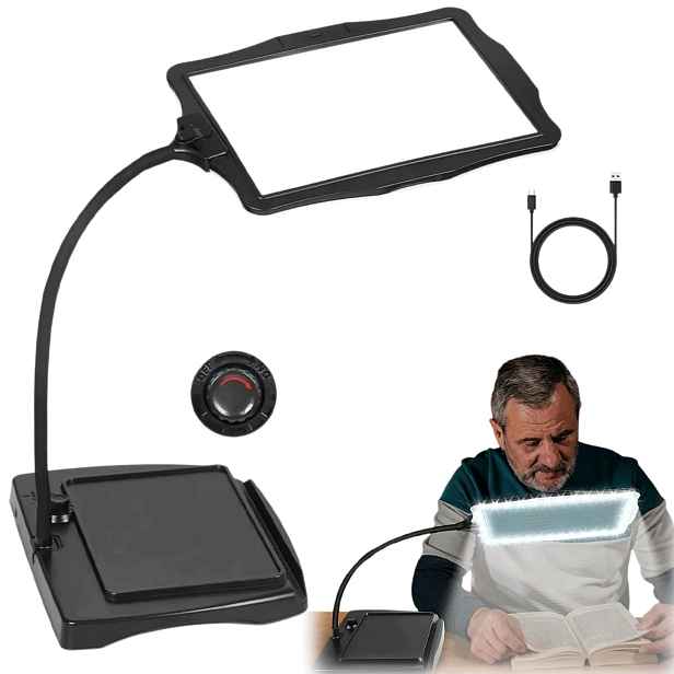 Lupa S 3X Podsvícením, Lampa S Lupou, Led Stolní Lampa
