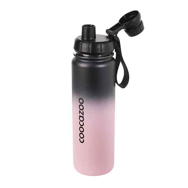 Izolovaná láhev na pití z nerezové oceli coocazoo 0,7 l, Gradient Rose