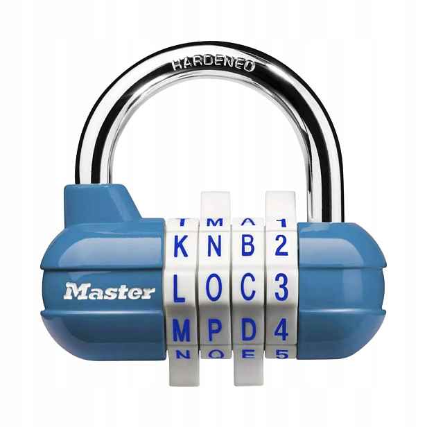 Kombinační visací zámek horizontální 1534EURD Master Lock modrý