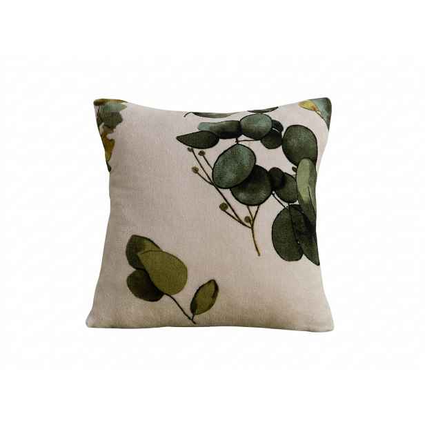 Oboustranný povlak na polštářek DUO SENSE EUCALIA 45x45 cm mikroplyš/flanel, barevný