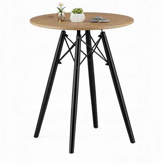 Stolek Kulatý Loft Skandinávský Kávový Moderní 60 cm Stůl Do Domu Obývacího Pokoje