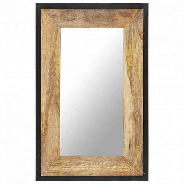 vidaXL Zrcadlo 80 x 50 cm masivní mangovníkové dřevo