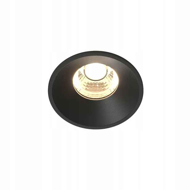 Zapuštěné očko kulaté kuželové černé moderní Led 6 cm Maytoni