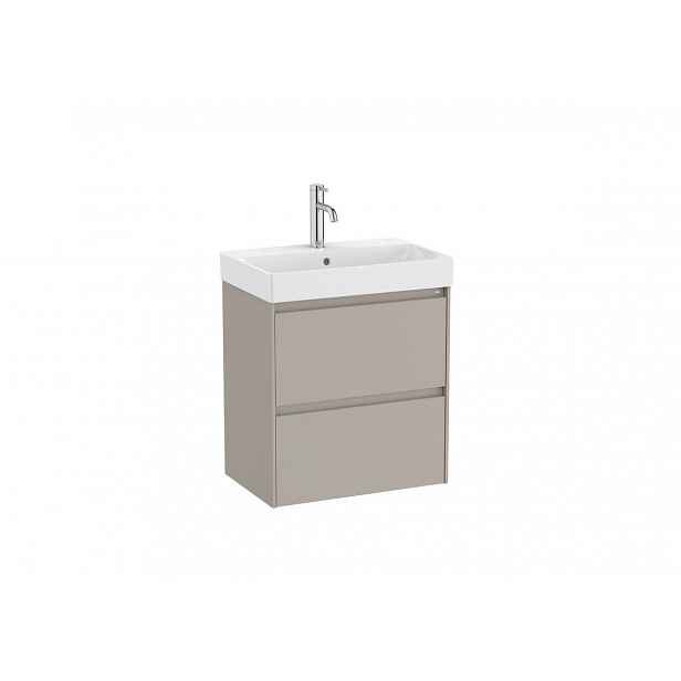 Koupelnová skříňka s umyvadlem Roca Ona 55x64,5x36 cm písková mat ONA55ZK2ZPM