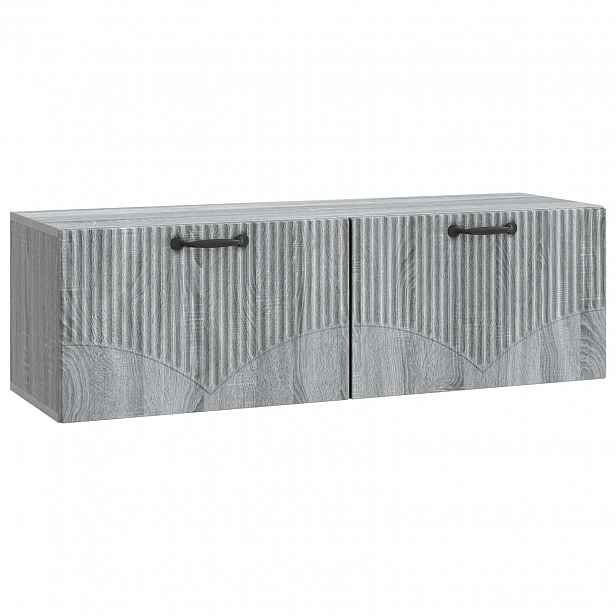 vidaXL Nástěnná TV skříň Šedá sonoma 98 x 31 x 30 cm Kompozitní dřevo