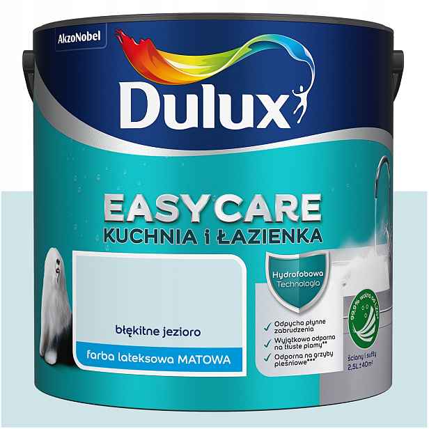 Barva na stěny Dulux EasyCare Kuchyně a koupelna Modré jezero 2,5L