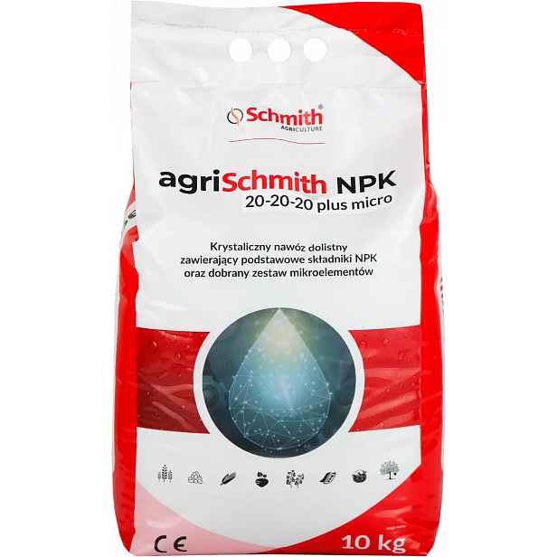 Krystalické hnojivo Npk 20-20-20 10 kg pro zeleniny a ovoce Schmith