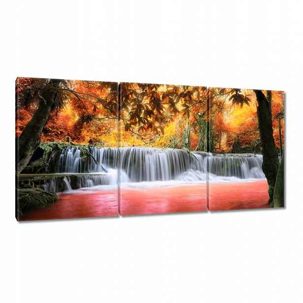 Obraz 180x90 Oranžový vodopád