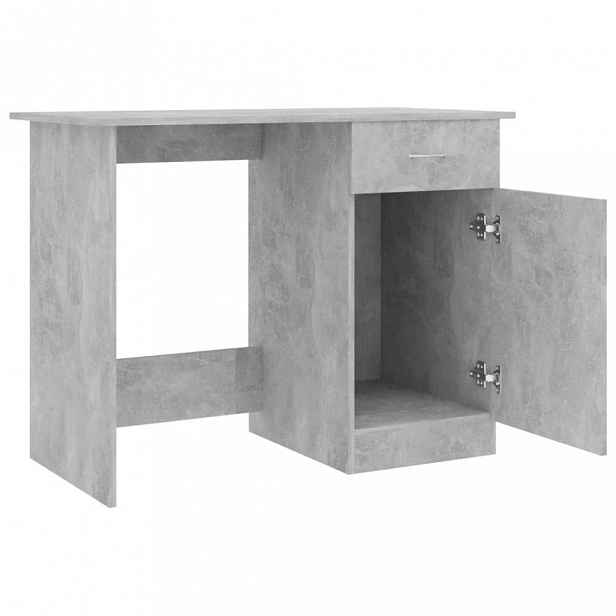 Psací stůl se skříňkou 100x50 cm Beton