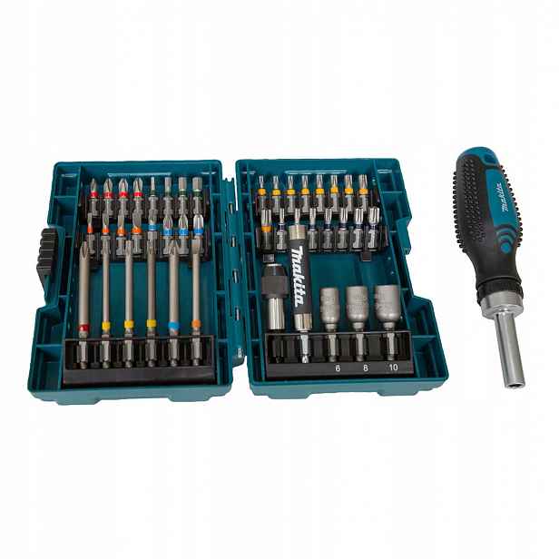 Sada bitů s ráčnou Makita E-25096 1/4'' 44 ks, kufr