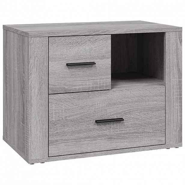 vidaXL Noční stolek šedý sonoma 60x36x45 cm kompozitní dřevo