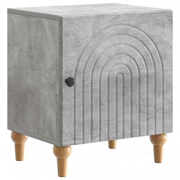 vidaXL Noční skříňka Betonově šedá 43 x 34,5 x 50 cm Kompozitní dřevo
