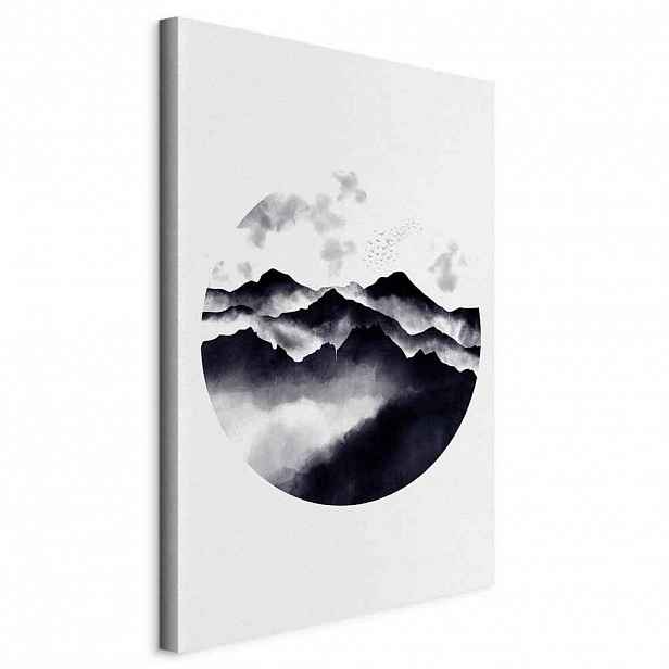 artgeist MALBA NA PLÁTNĚ, Landschaft und Natur, abstraktní, hory, zen, 40/60/1.2 cm