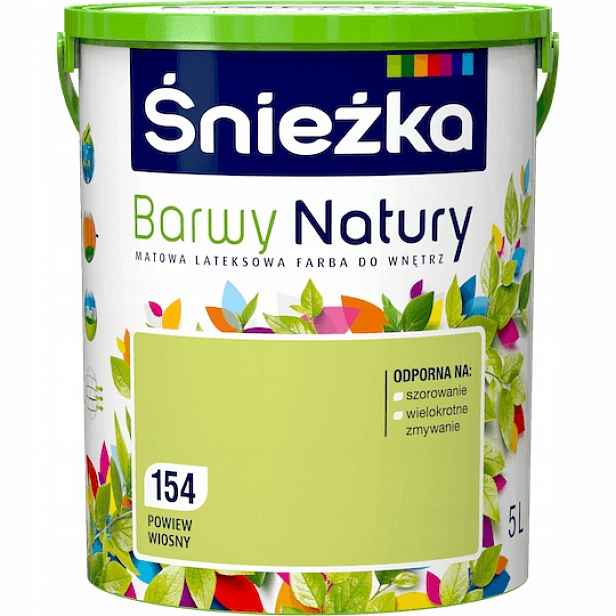 Barva na stěny Barvy přírody 5 l 154 Závan jara