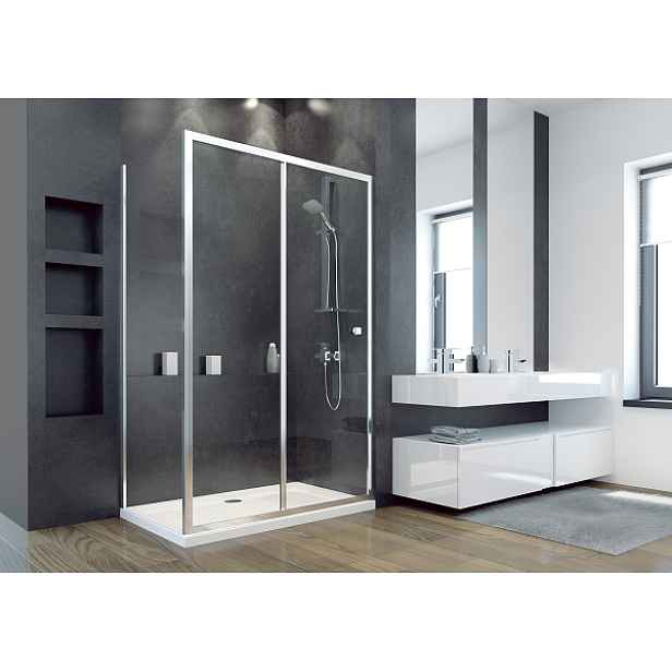 BESCO Olsen Spa  BCDUOSL90PSBC - Boční panel ke sprchovým dveřím DUO SLIDE BLACK