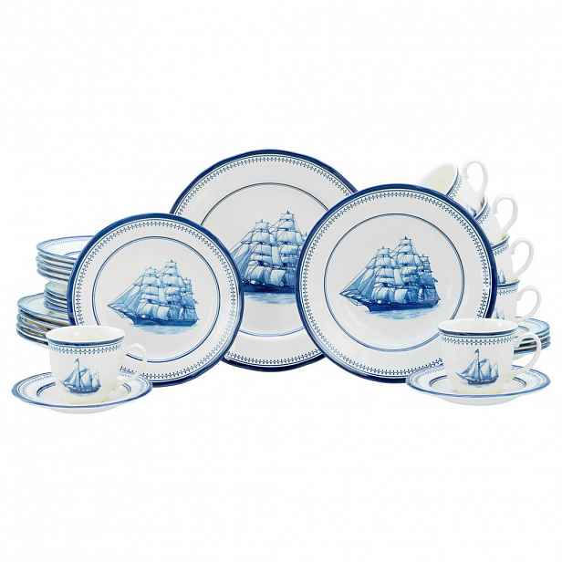 Creatable KOMBINOVANÁ SOUPRAVA Segelschiff blau 30dílné