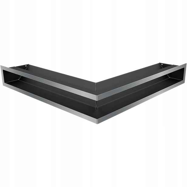 Ventilační mřížka do krbu Luft rohová 56x56x9 broušená Slim