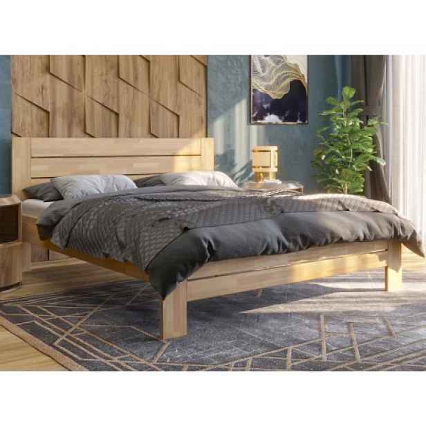 Postel Emilia 180x200 cm, přírodní buk
