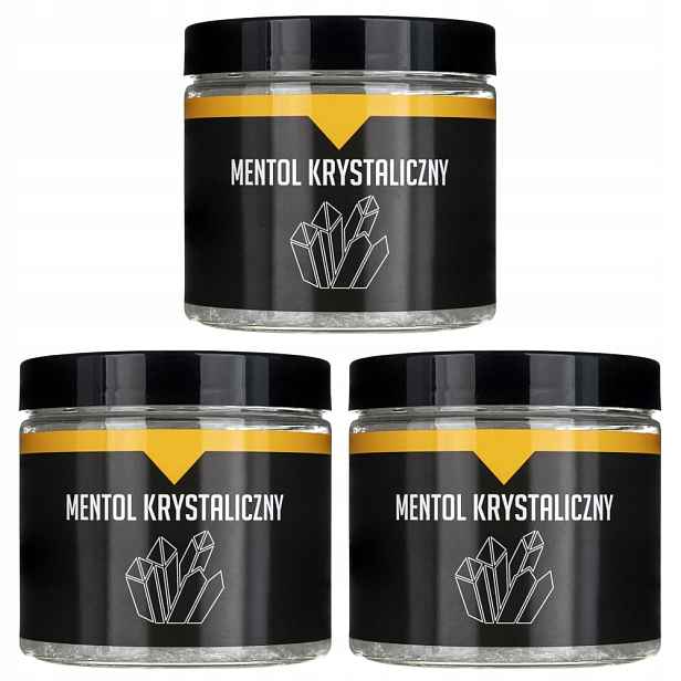 3x Krystalický mentol do sauny 100% přírodní aromaterapie Křišťály 100 g