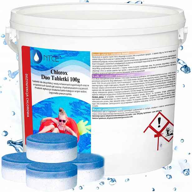 Chlor Duo 10v1 Multi Multifunkční tablety do Bazén Jacuzzi Ntce 100 g 3 kg