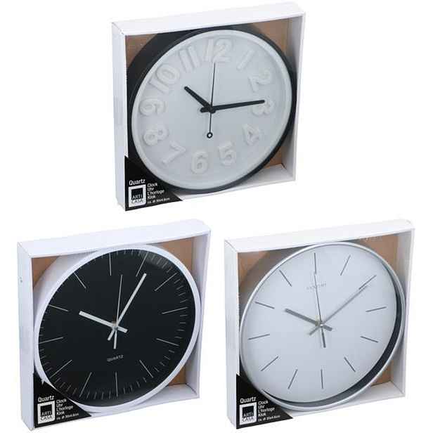 Edco Nástěnné hodiny 30cm MIX barev Varianta: ASSORT