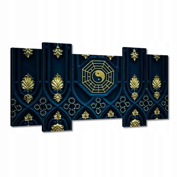Obrazy 120x65 Abstrakce Zlatá harmonie