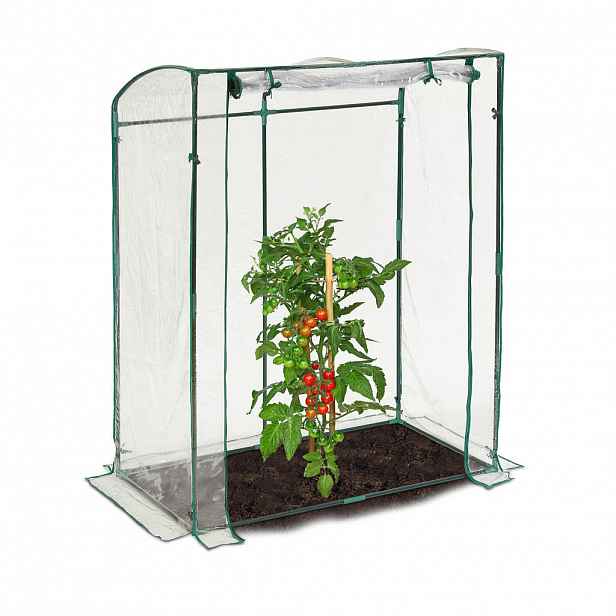 Relaxdays FÓLIOVNÍK Transparentní Zelený PVC fólie 170x130x75 cm