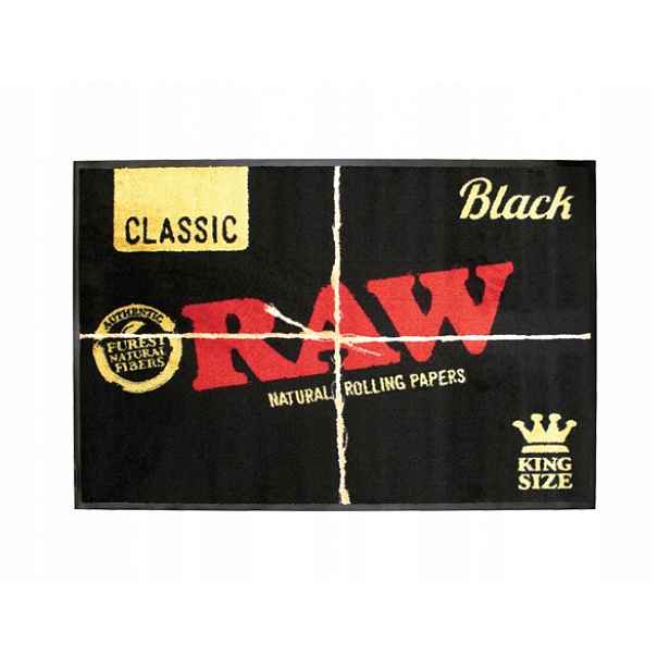 Rohožka na boty Raw Black Door Mat 80 x 120 cm