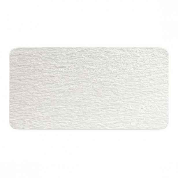 Villeroy & Boch Manufacture Rock Blanc porcelánový podnos, 35 x 18 cm