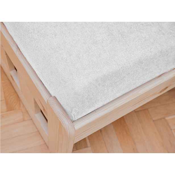 Froté prostěradlo do dětské postýlky bílé 60x120 cm