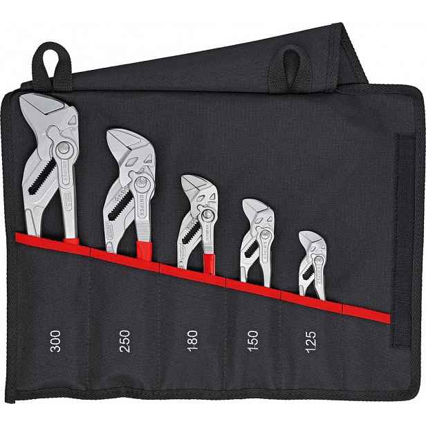Sada kleští-klíčů 5 ks v rolovacím pouzdro 00 19 55 S4 Knipex