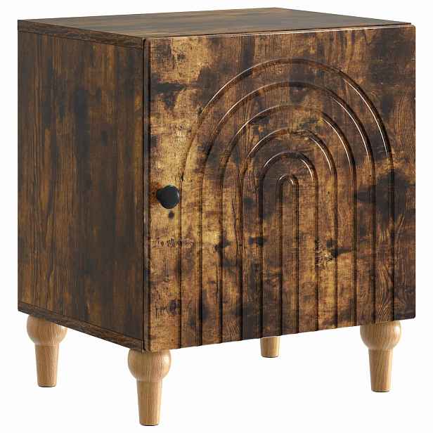 vidaXL Noční skříňka Kouřový dub 43 x 34,5 x 50 cm Kompozitní dřevo
